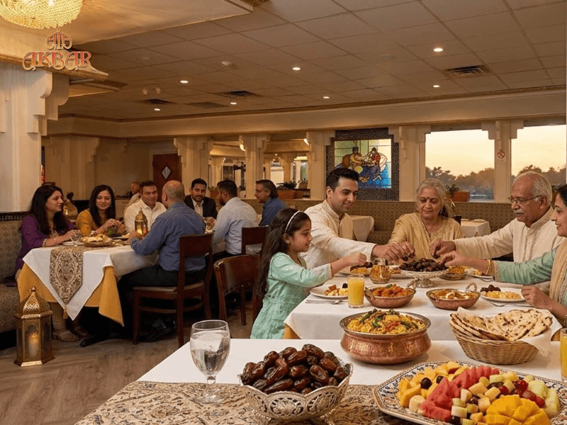 Ramadan party at a restaurant